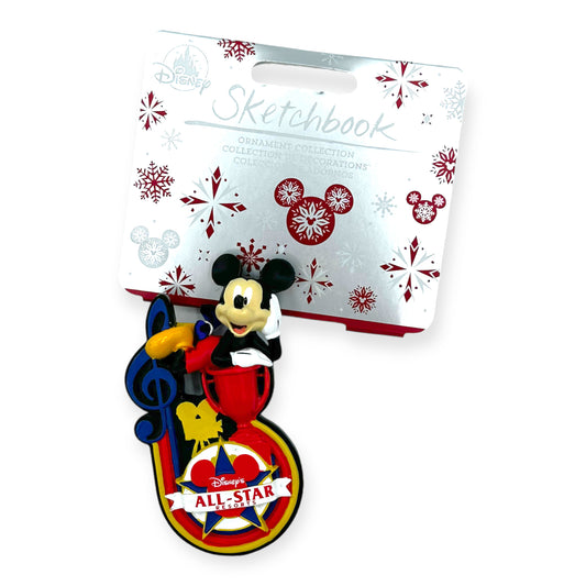 Mickey Mouse All-Star Resorts Ornament - Music, Movies and Sports