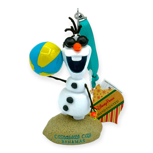Castaway Cay Bahamas Olaf With A Beach Ball Ornament