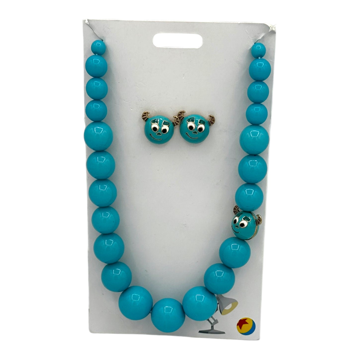 Monsters Inc. Sully Blue Necklace And Earring Set