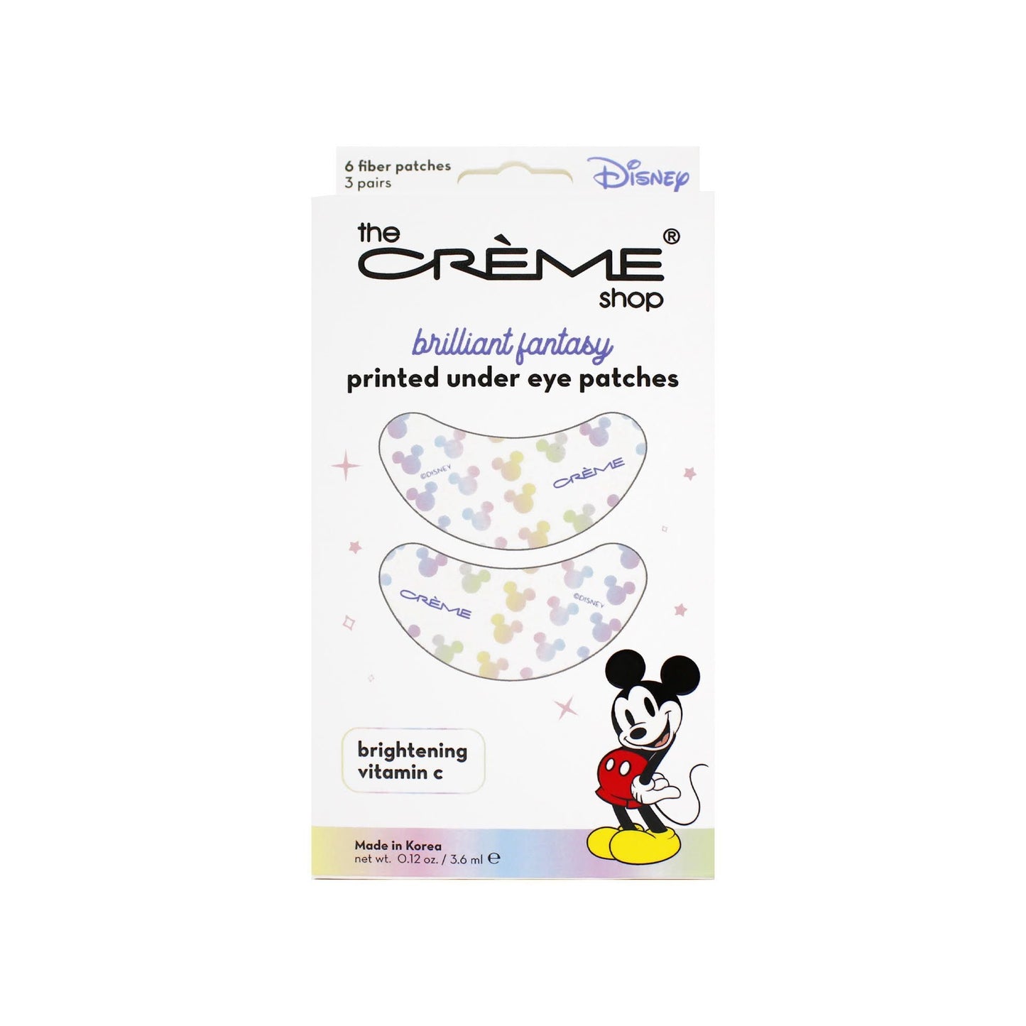 The Creme Shop Mickey Mouse Printed Under Eye Patches - Brightening Vitamin C