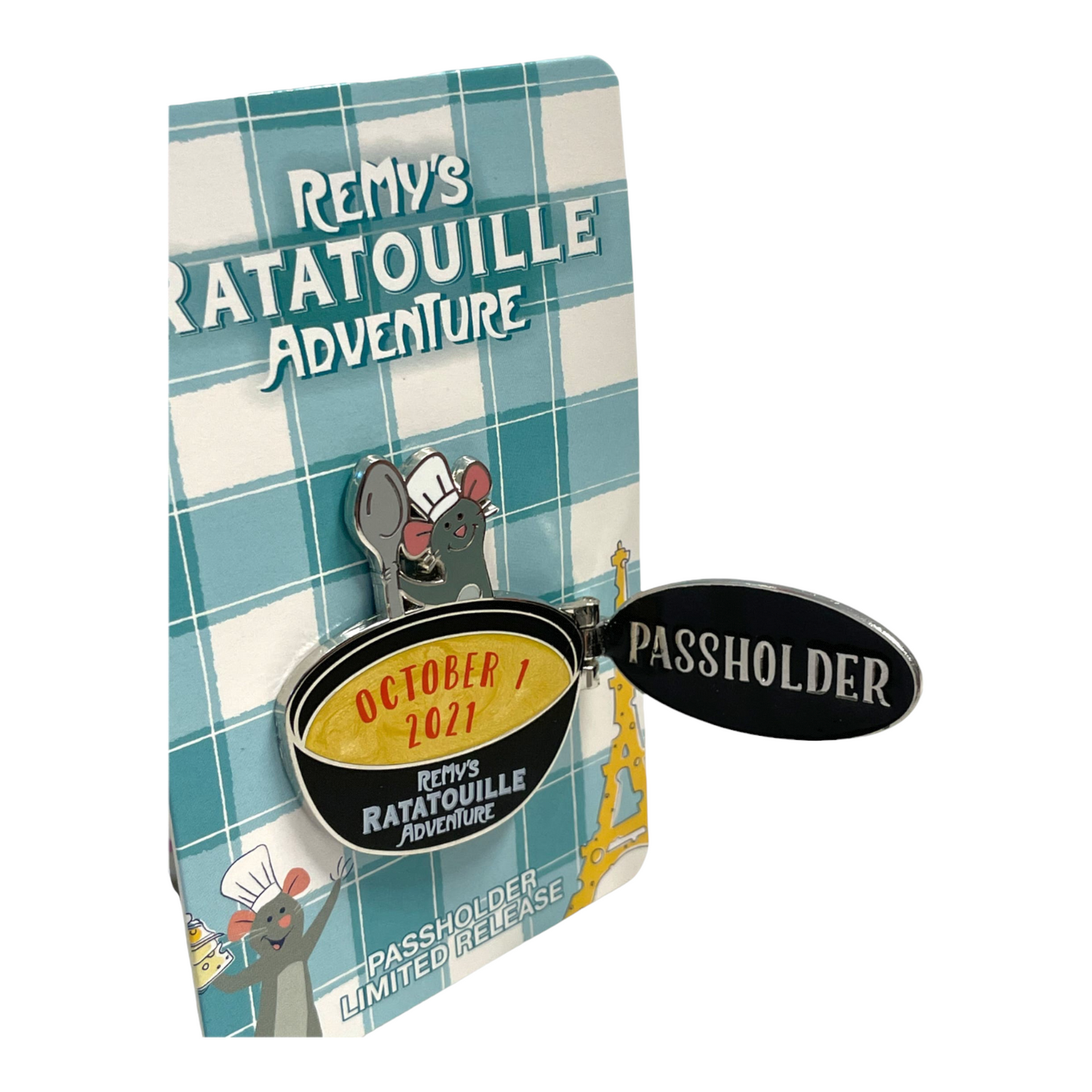Remy's Ratatouille Adventure Opening Day Chef Remy Pin - Passholder Limited Release