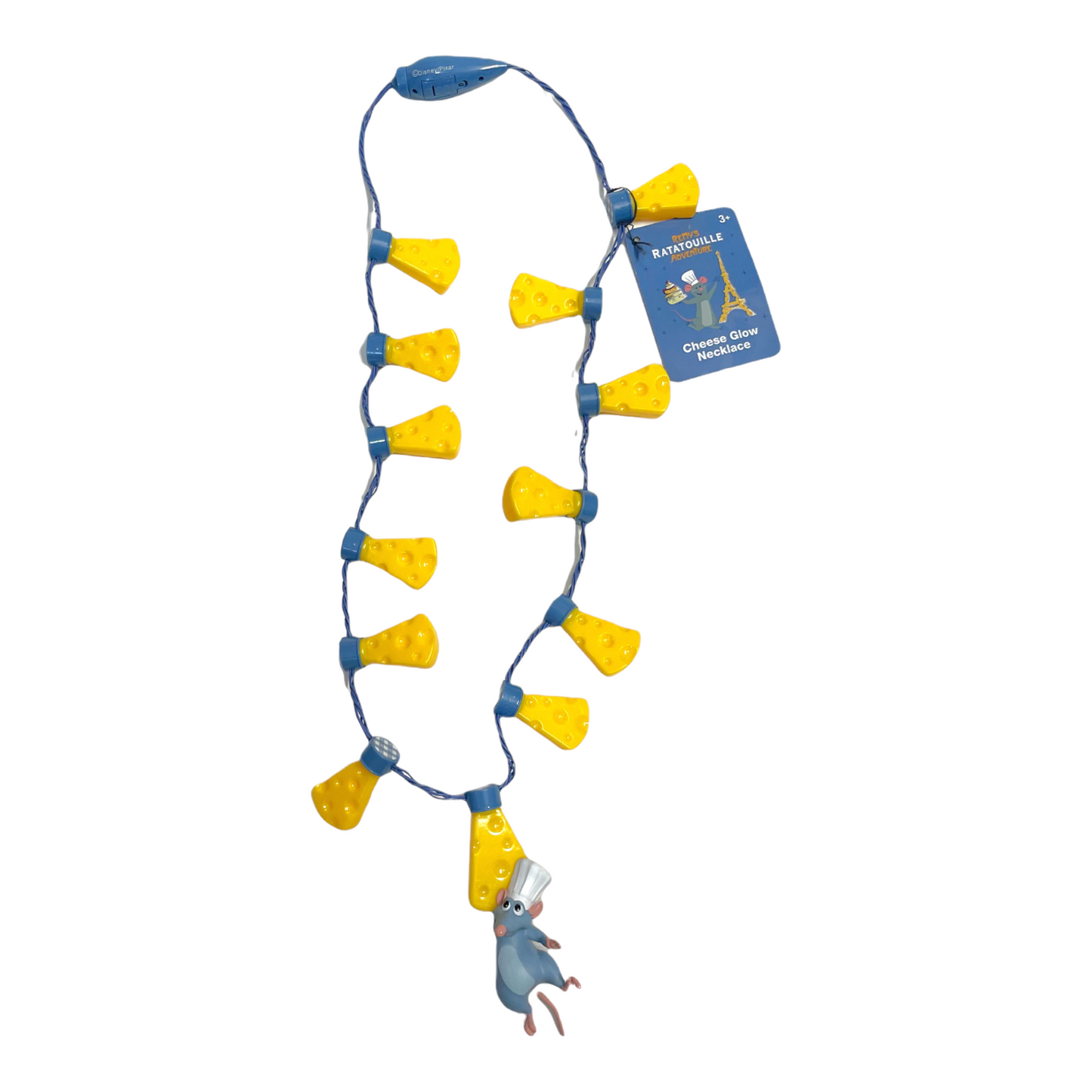Remy's Ratatoulle Adventure Remy Cheese Glow Necklace