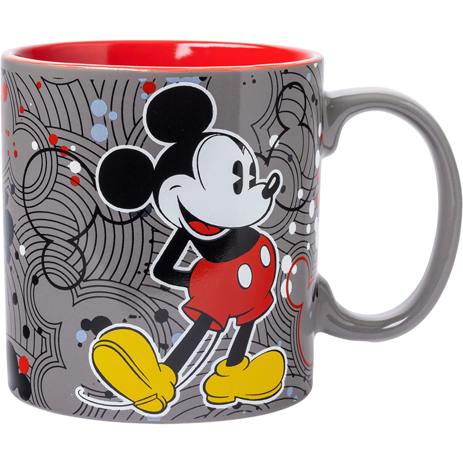 Mickey Circle Logos Pattern Ceramic Coffee Mug - 20 oz