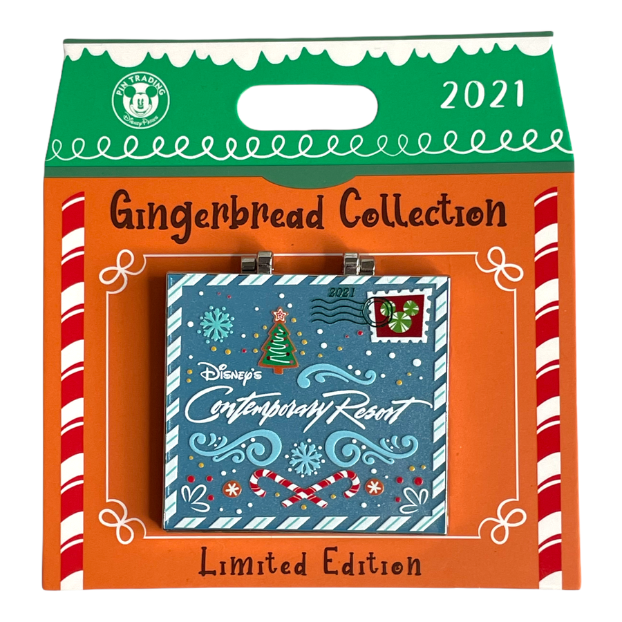 Gingerbread Collection Disney's Contemporary Resort Pin - Limited Edition 2000