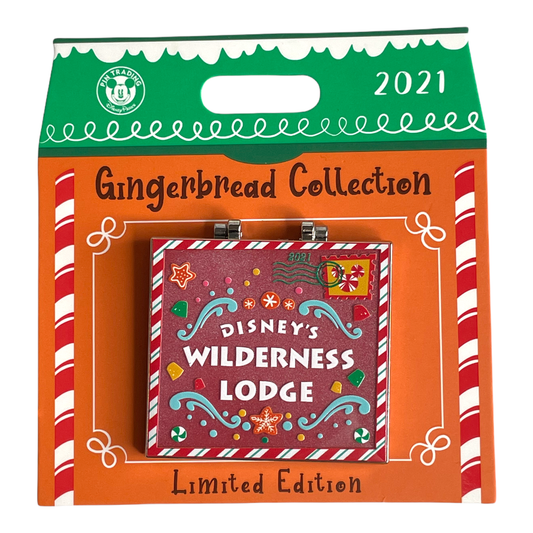 2021 Gingerbread Collection Disney's Wilderness Lodge Resort Pin - Limited Edition 2000