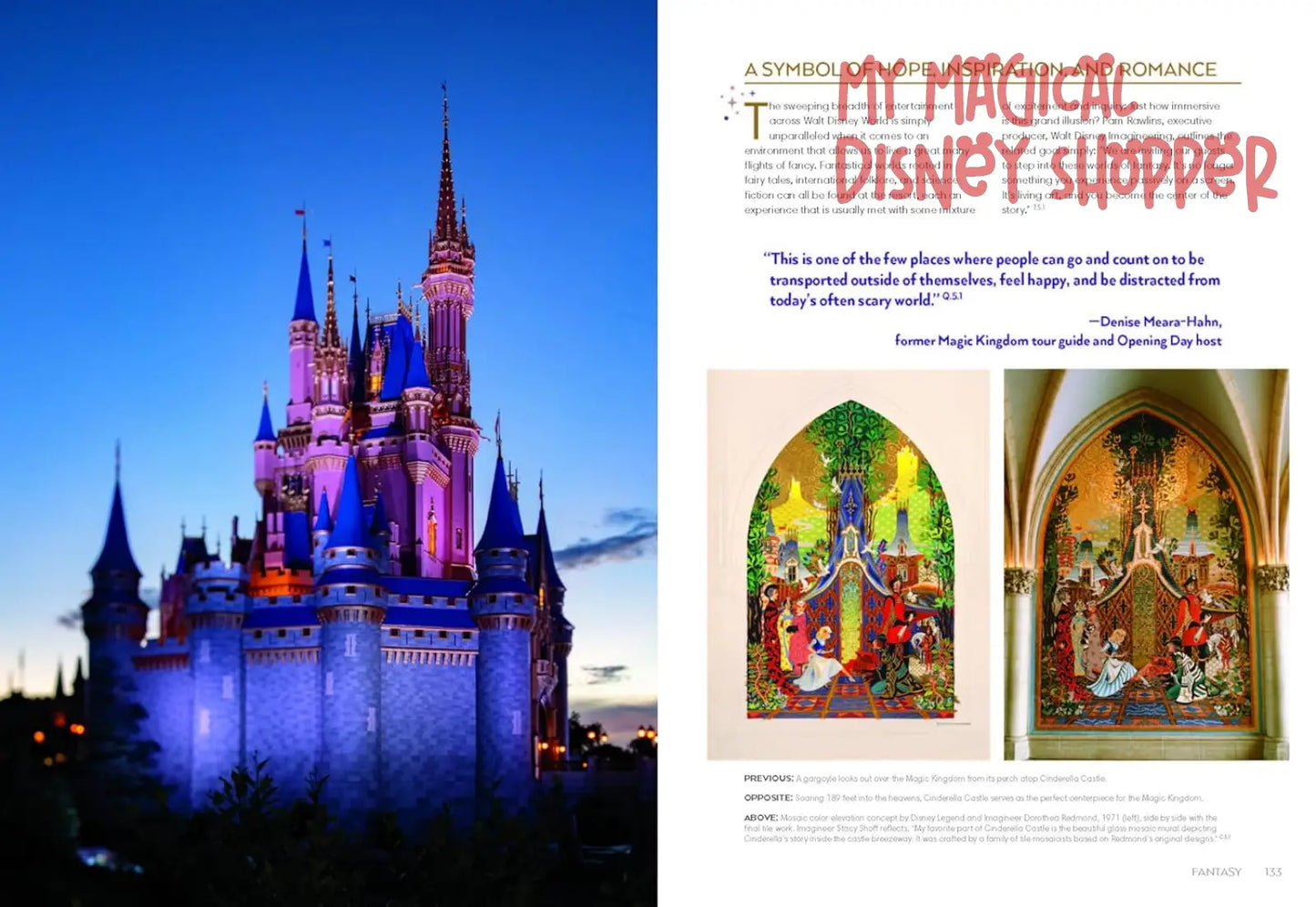 A Portrait of Walt Disney World: 50 Years of The Most Magical Place on Earth Hard Cover Book