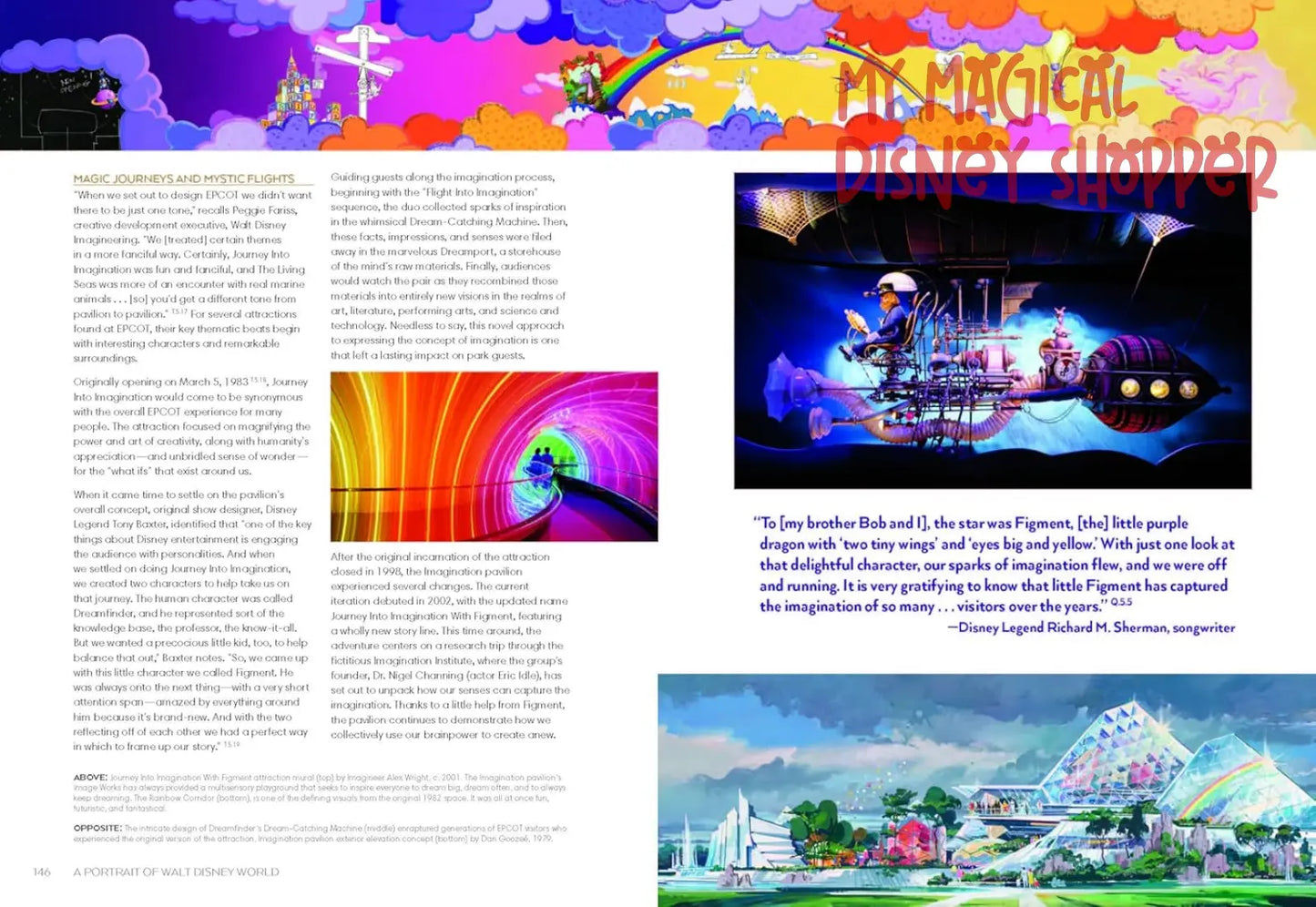 A Portrait of Walt Disney World: 50 Years of The Most Magical Place on Earth Hard Cover Book