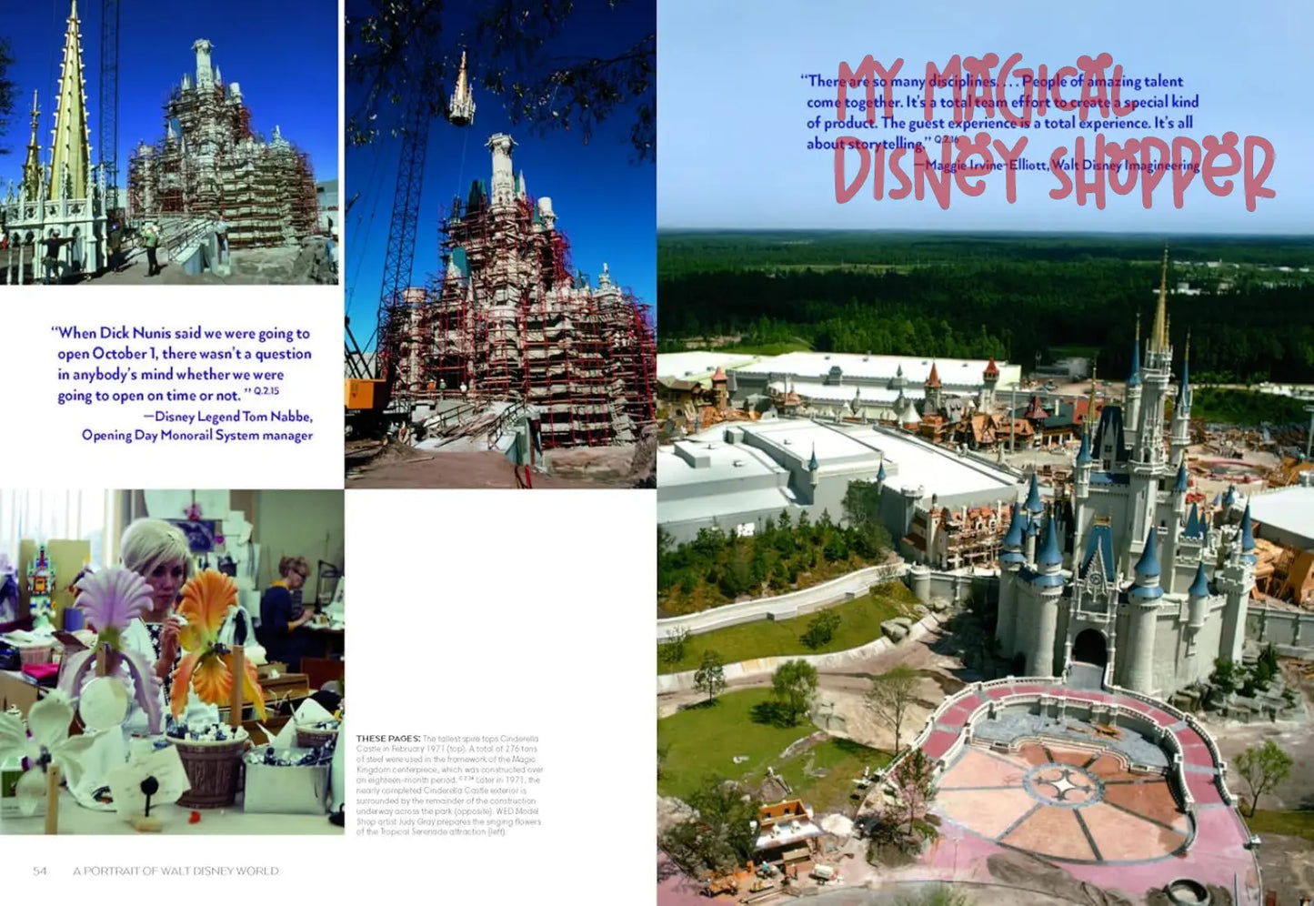 A Portrait of Walt Disney World: 50 Years of The Most Magical Place on Earth Hard Cover Book