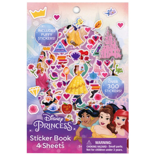 Disney Princess Sticker Book with Puffy Stickers