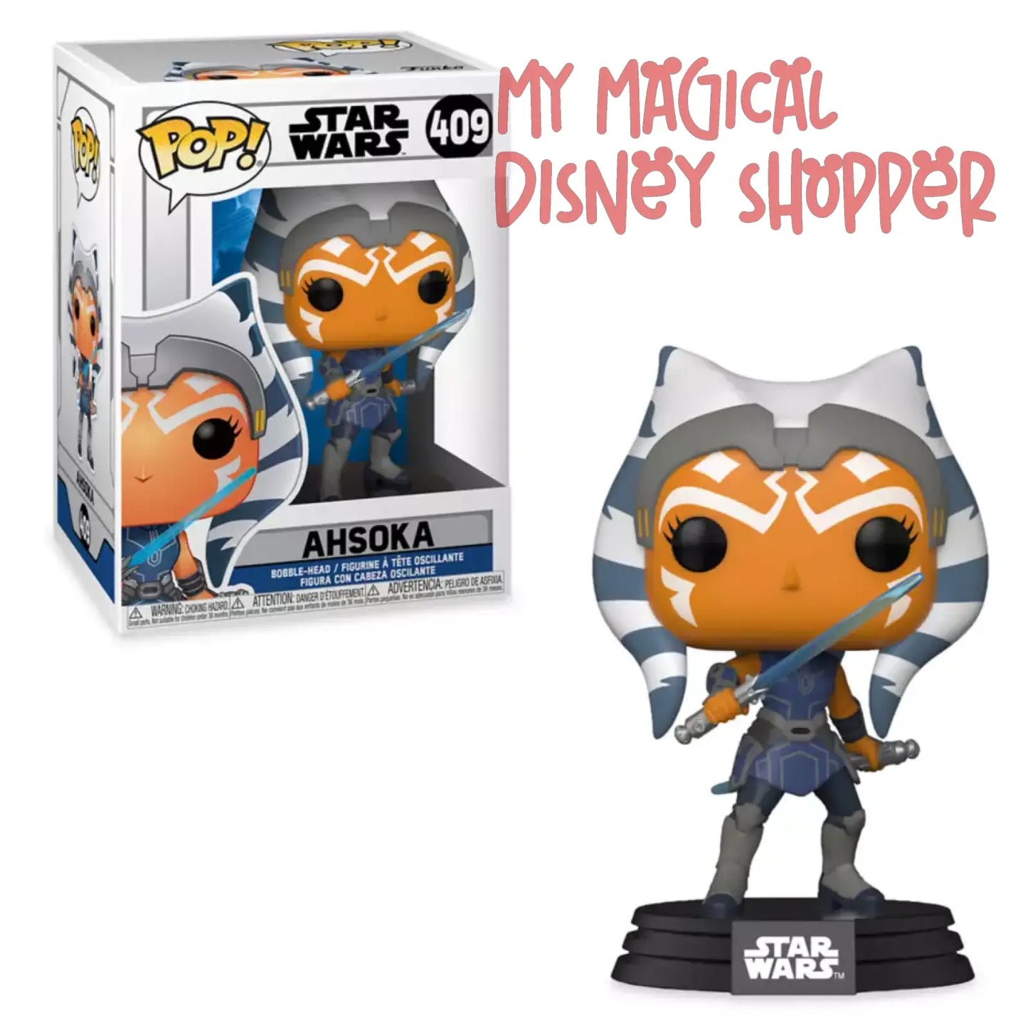 Ahsoka Tano Funko Pop! Vinyl Bobble-Head – Star Wars: The Clone Wars #409