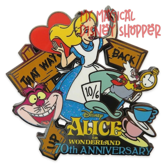 Alice in Wonderland 70th Anniversary Pin -Limited Release