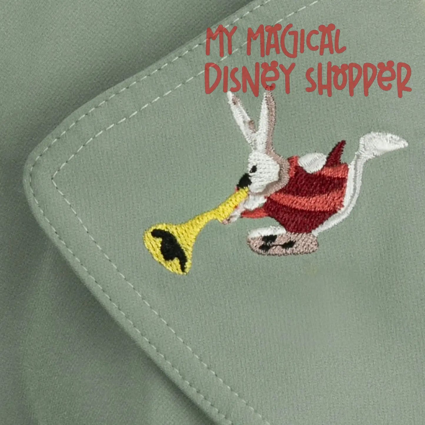Olive Green Alice in Wonderland 70th Women's Trench Coat by Mary Blair x Her Universe - Adult XS