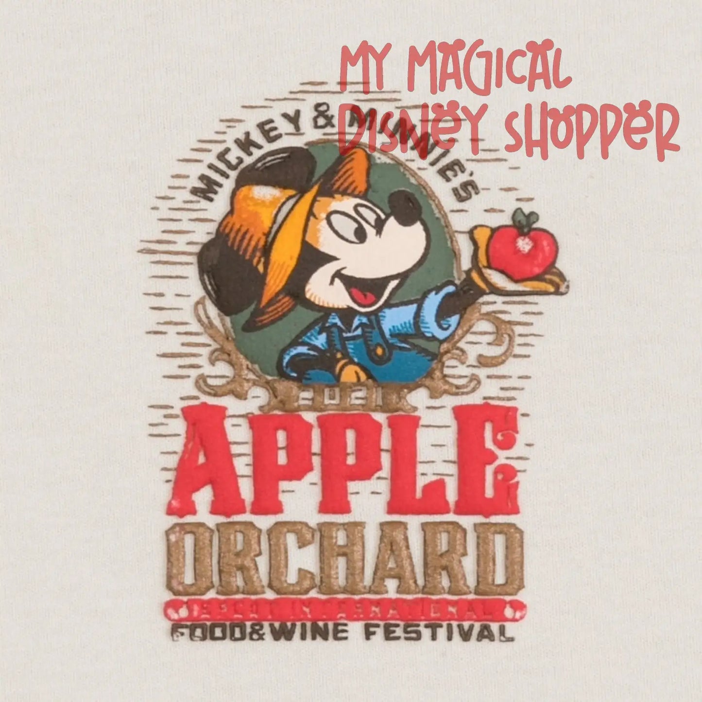 Apple Orchard Sweet as Pie Mickey and Minnie Mouse Spirit Jersey for Adults - Epcot International Food & Wine Festival 2021