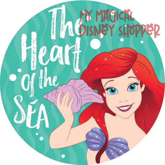 Ariel Ad-Fab™ Disney Princess Adhesive Fabric 3" Sticker