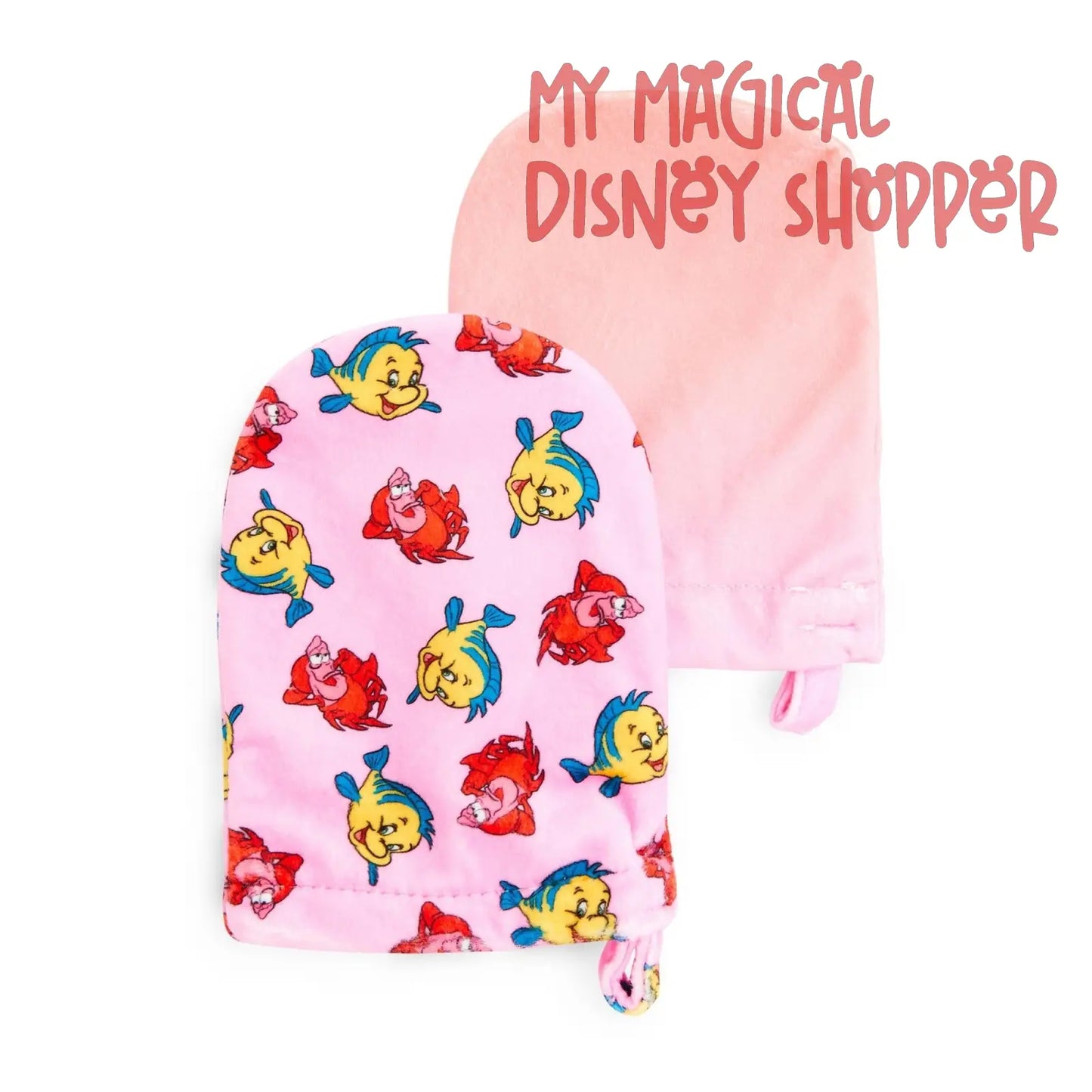 Ariel Disney The Little Mermaid Cleansing Mitts - Set of 2