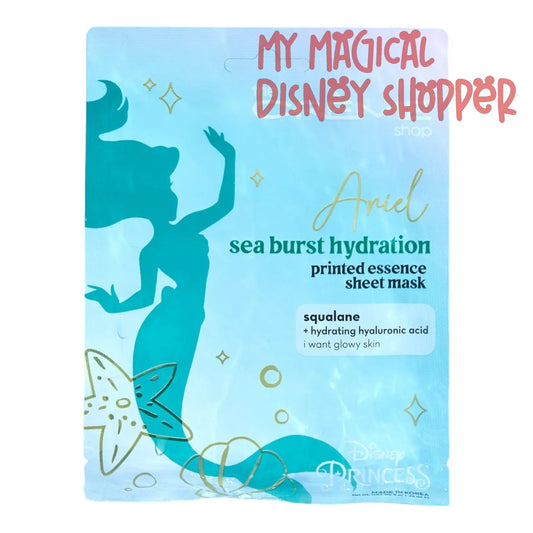 Ariel Sea Burst Hydration Printed Essence Sheet Mask - The Creme Shop X Disney