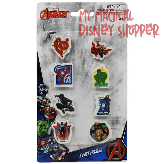Avengers Erasers - 8 Count