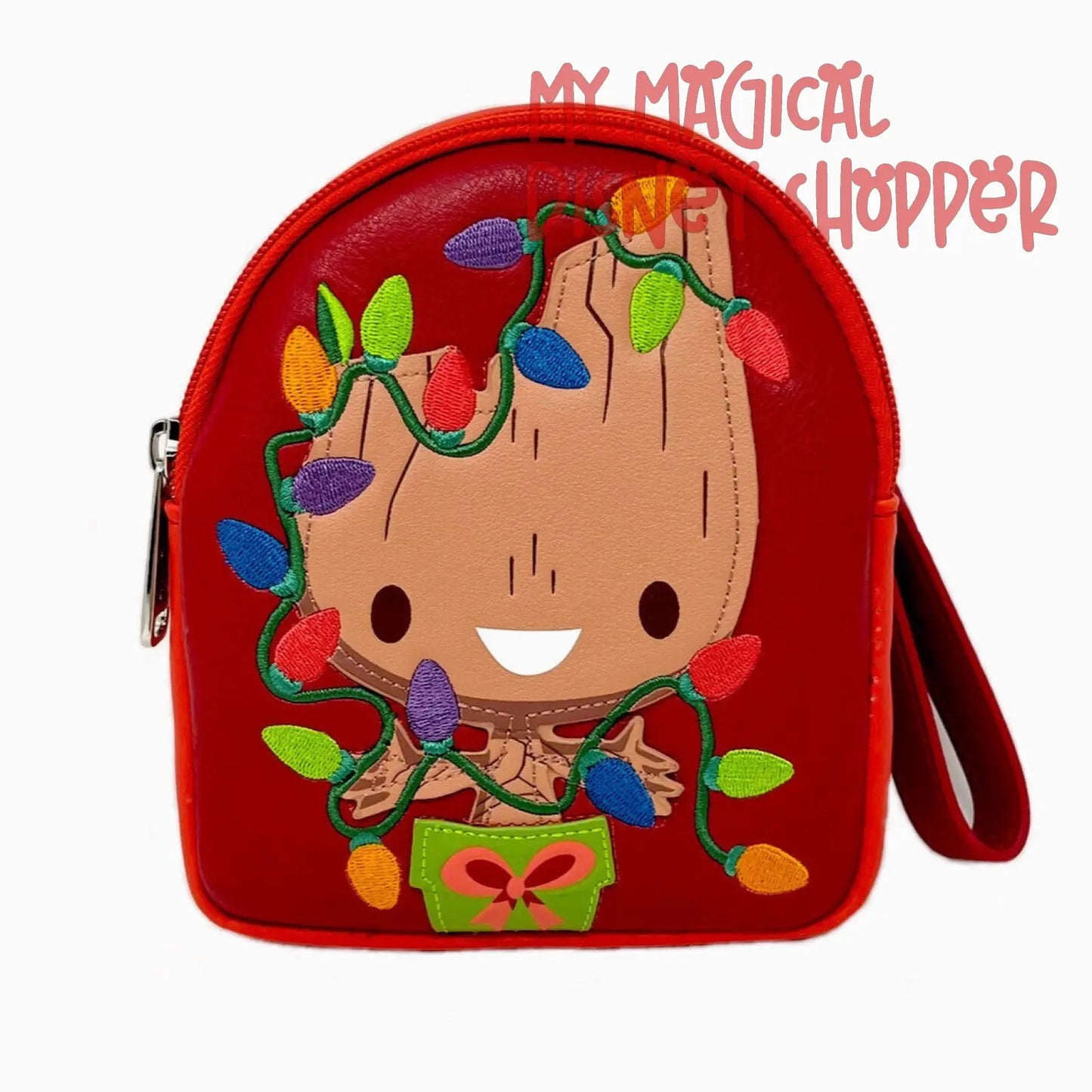 Baby Groot Guardian of the Galaxy Christmas Holiday Edition Wristlet Bag