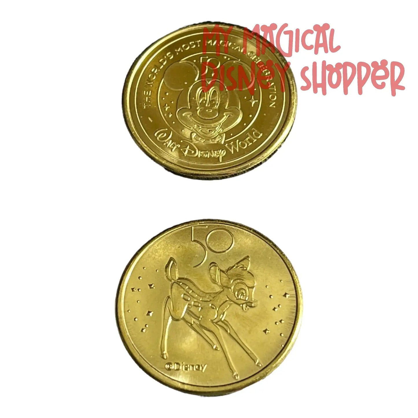Bambi Walt Disney World 50th Gold Medallion