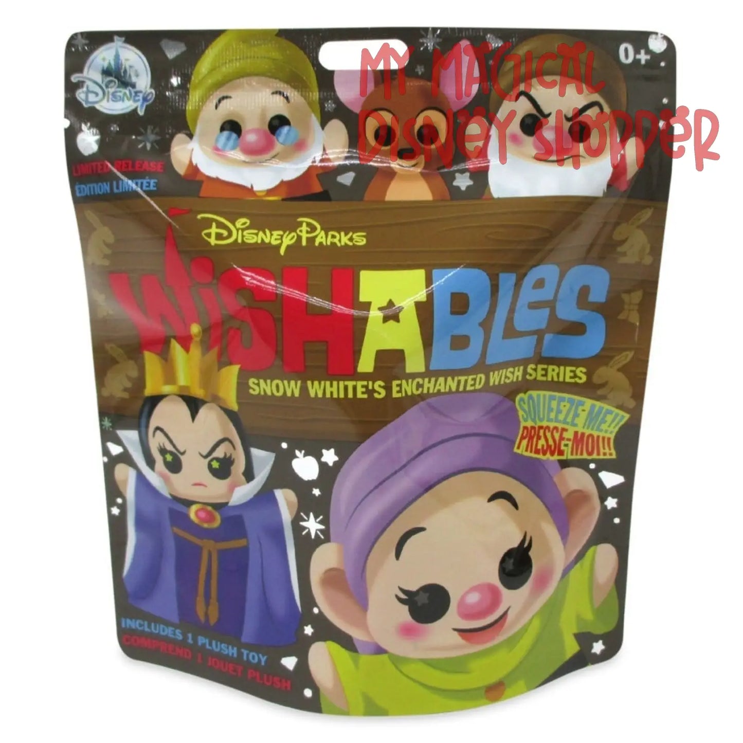 Bashful Rare Snow White and the Seven Dwarfs Disney Parks Wishables Plush - Limited Release