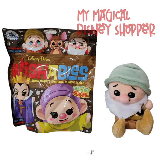 Bashful Rare Snow White and the Seven Dwarfs Disney Parks Wishables Plush - Limited Release