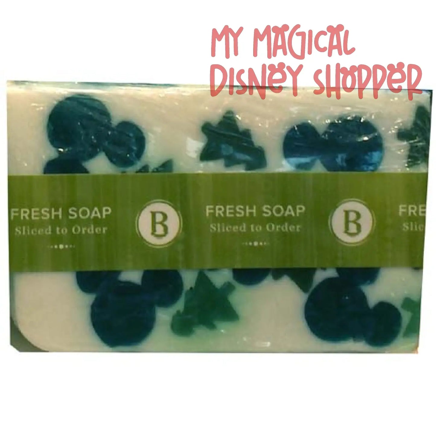 Basin Fresh Cut Soap Evergreen Mickey