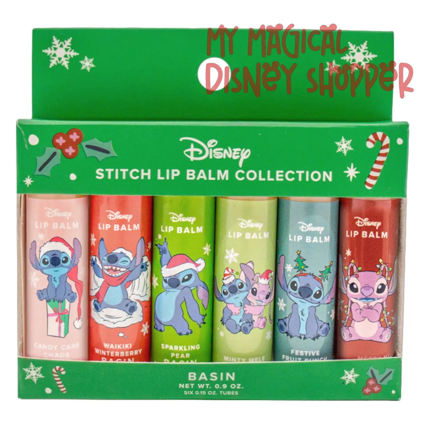 Basin x Disney Holiday Stitch Lip Balm Collection