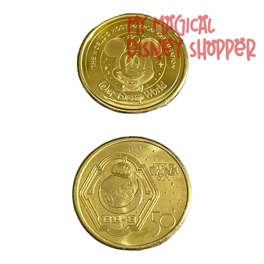 BB-8 Walt Disney World 50th Gold Medallion