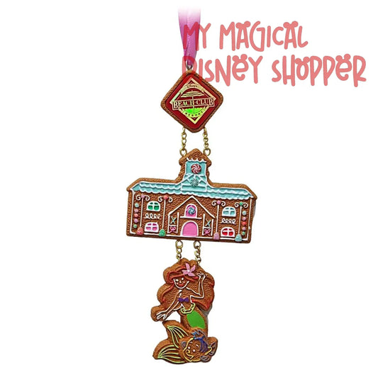 Beach Club Gingerbread House 2023 Disney Ornament