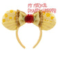 Beauty and the Beast Belle Red Rose Ear Headband