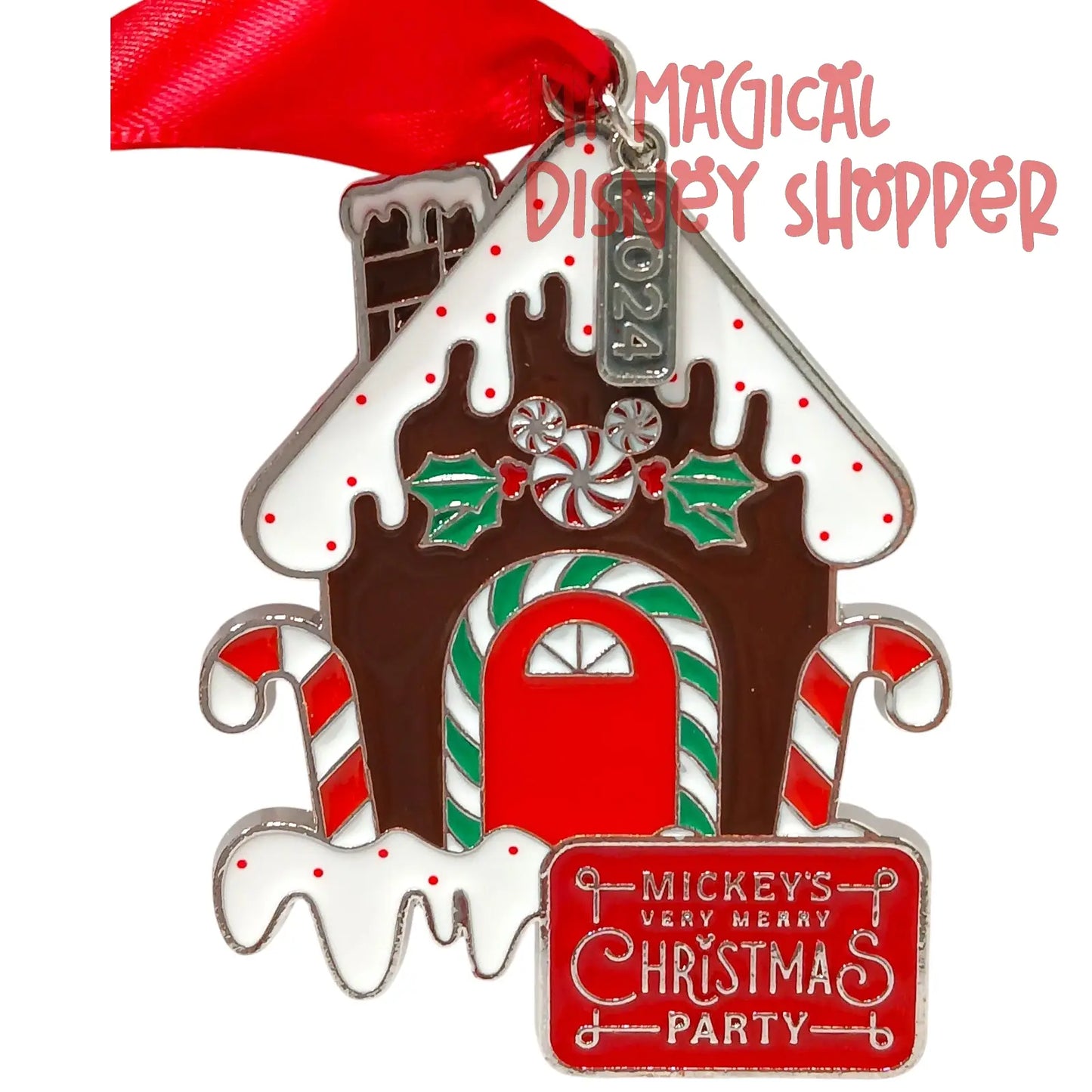 2024 Mickey's Very Merry Christmas Party Gingerbread Ornament