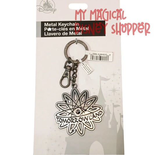 Disney Parks Tomorrowland Atom Metal Keychain