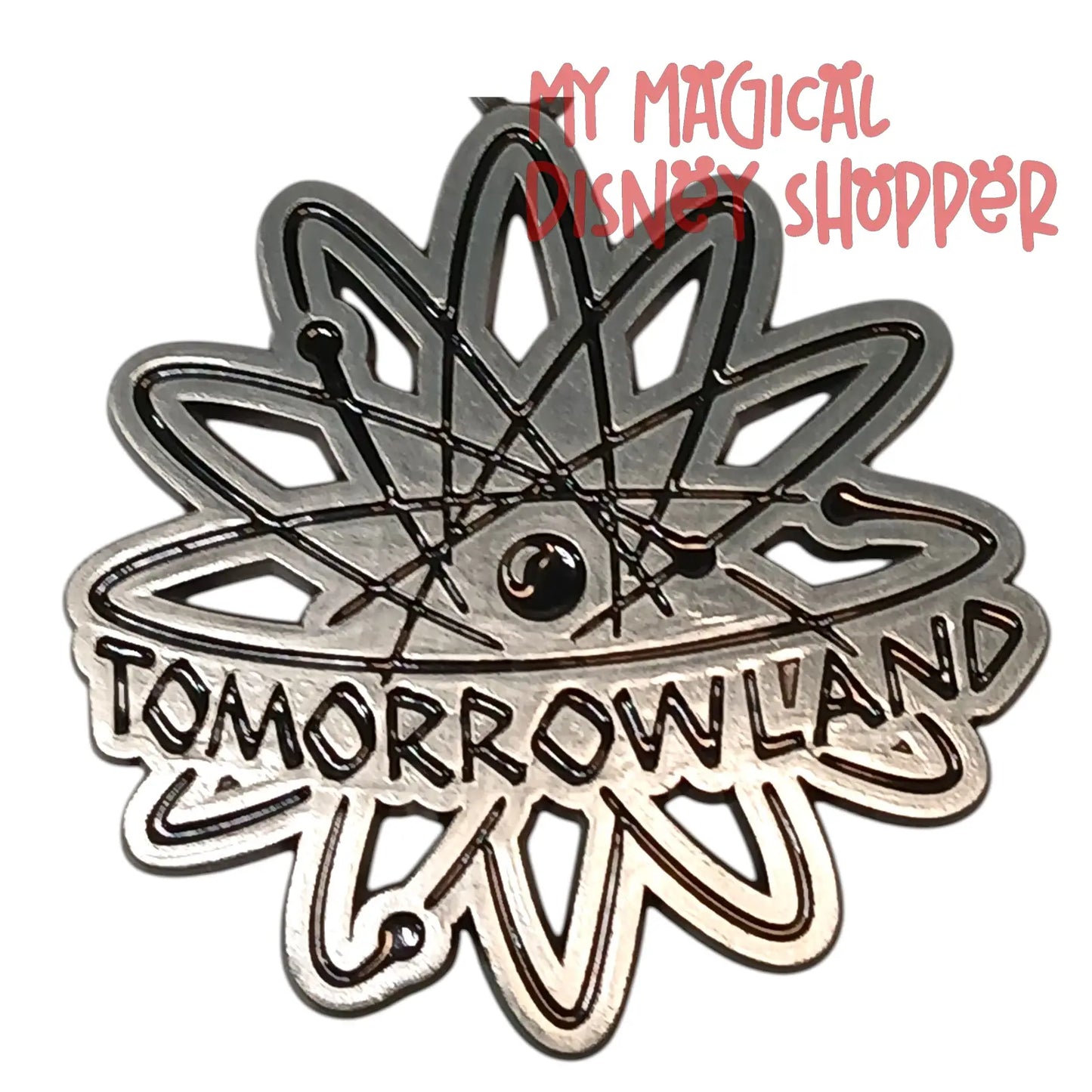Disney Parks Tomorrowland Atom Metal Keychain