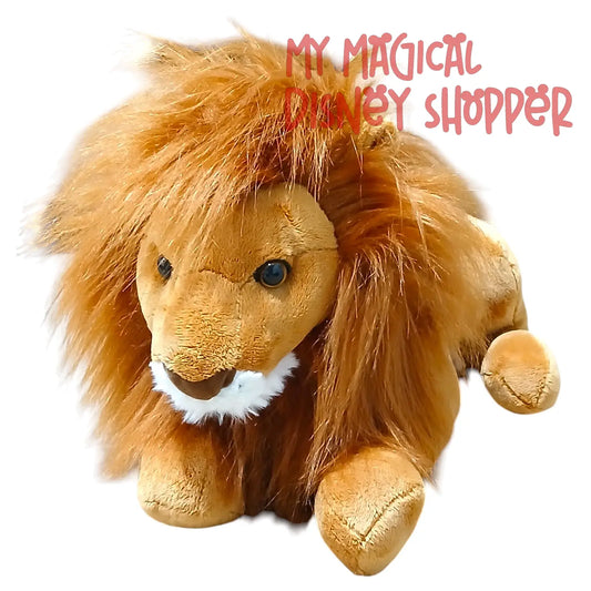 Animal Kingdom Laying Stuffed Lion Plush 14"