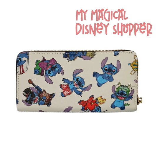 Loungefly Stitch Costumes Zip Around Wallet