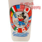 Vintage 90's Epcot Center Mickey Mouse World Showcase Plastic Water Bottle with Straw