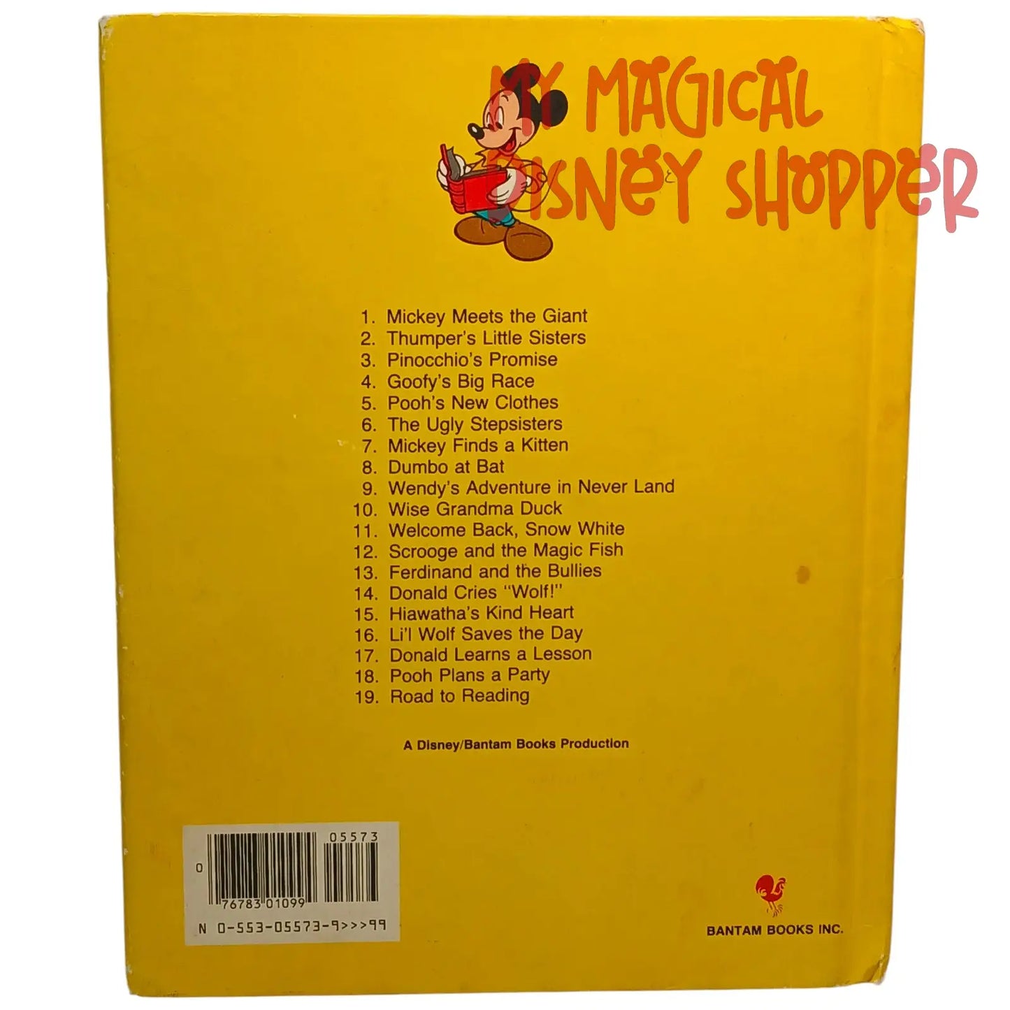 Vintage Walt Disney Mickey Meets the Giant Volume 1 Hardcover Picture Book