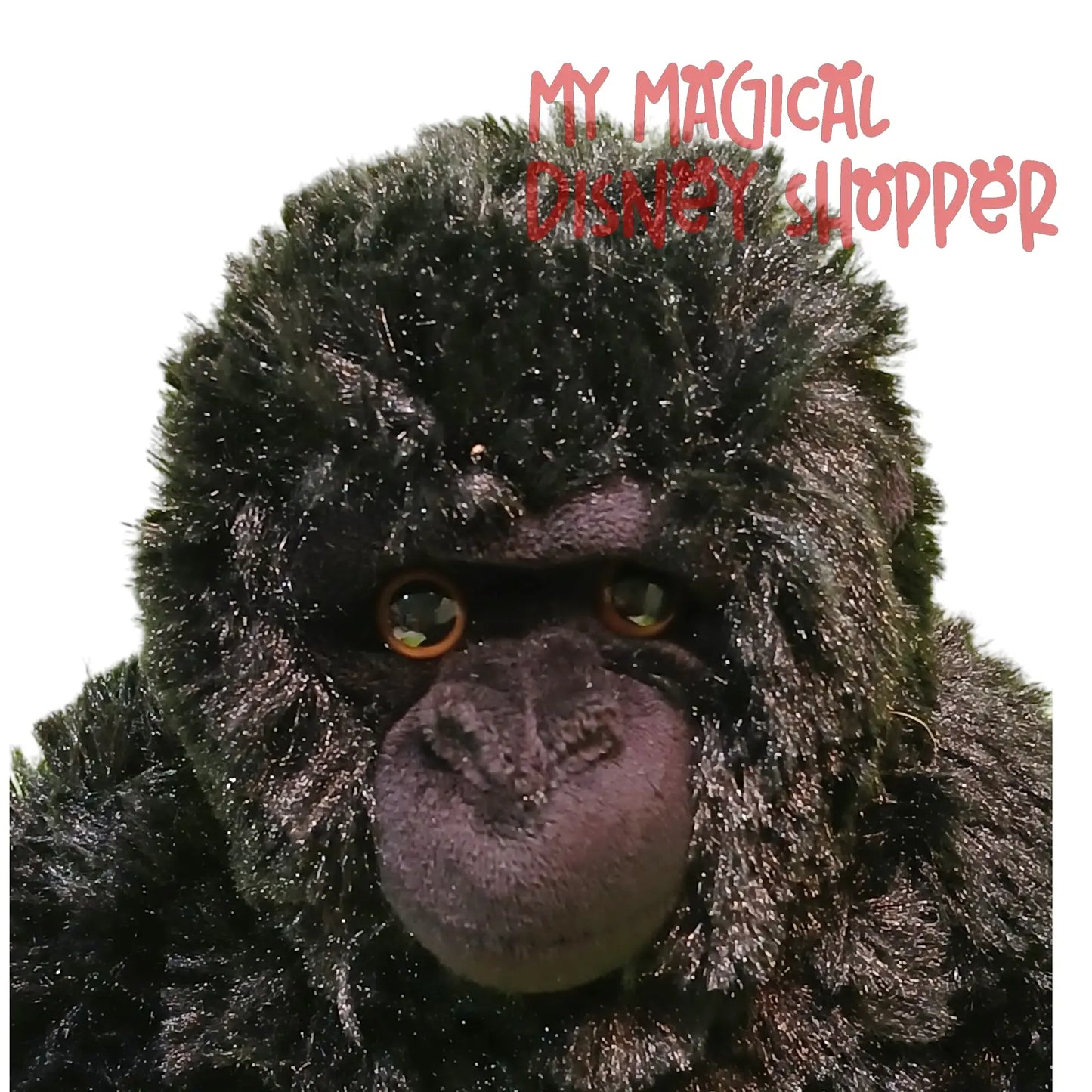 Animal Kingdom Black Gorilla Stuffed Sitting Plush Toy 10"