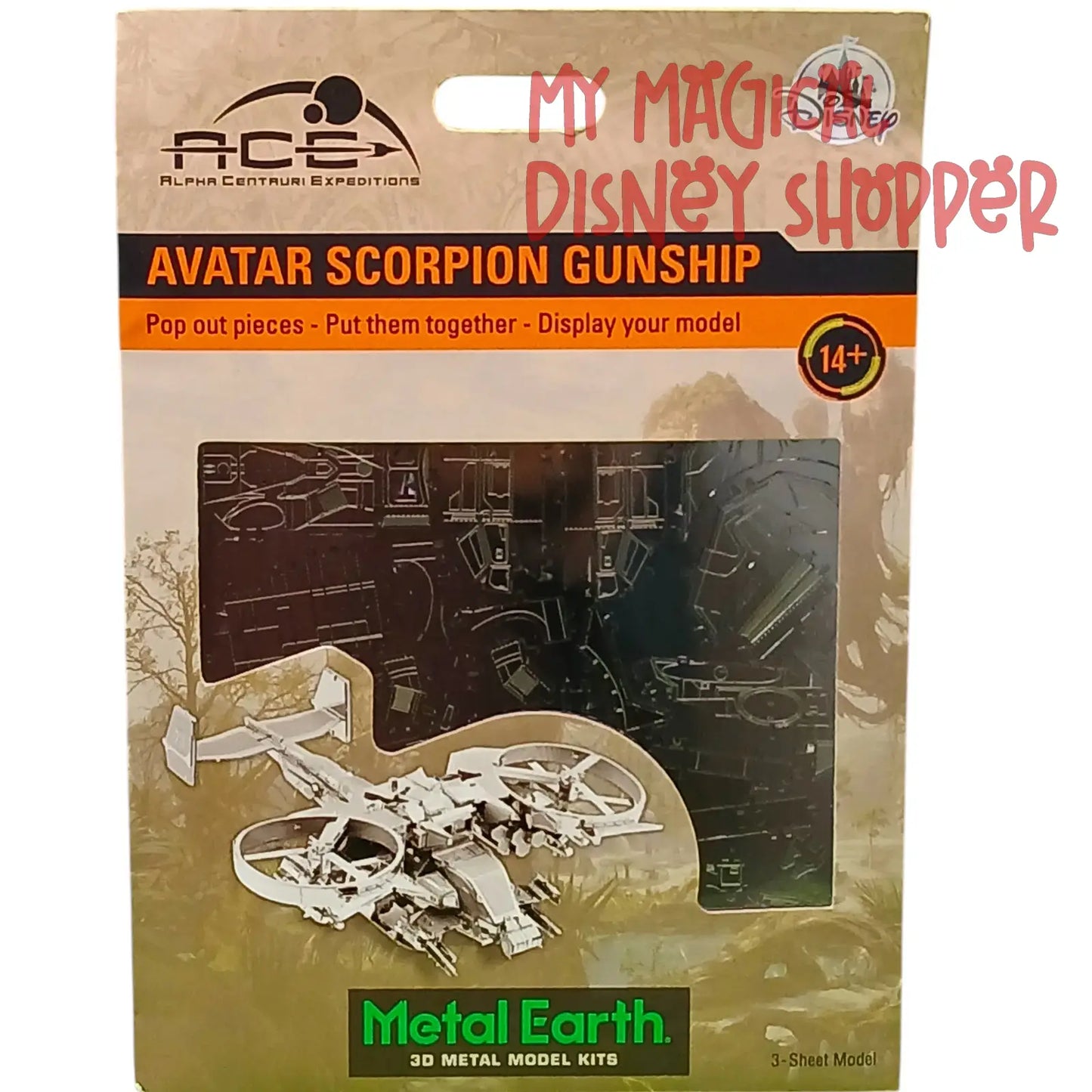 Avatar Scorpion Gunship Metal Earth 3D Model Kit
