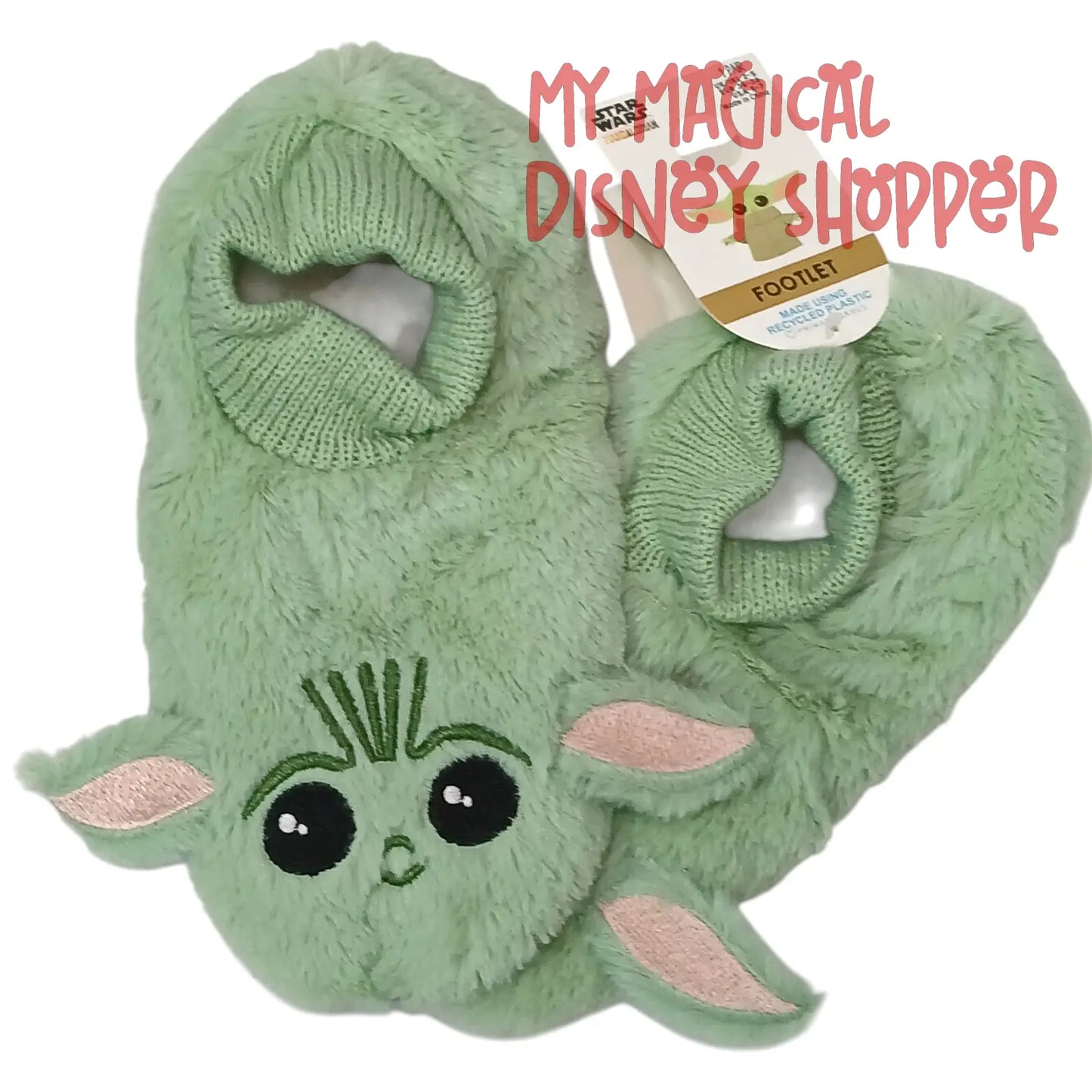 Primark Disney Star Wars Mandalorian Yoda Footlet Size USA 5-7