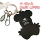 Disney Cruise Line Captain Mickey Stitched Leather Keychain