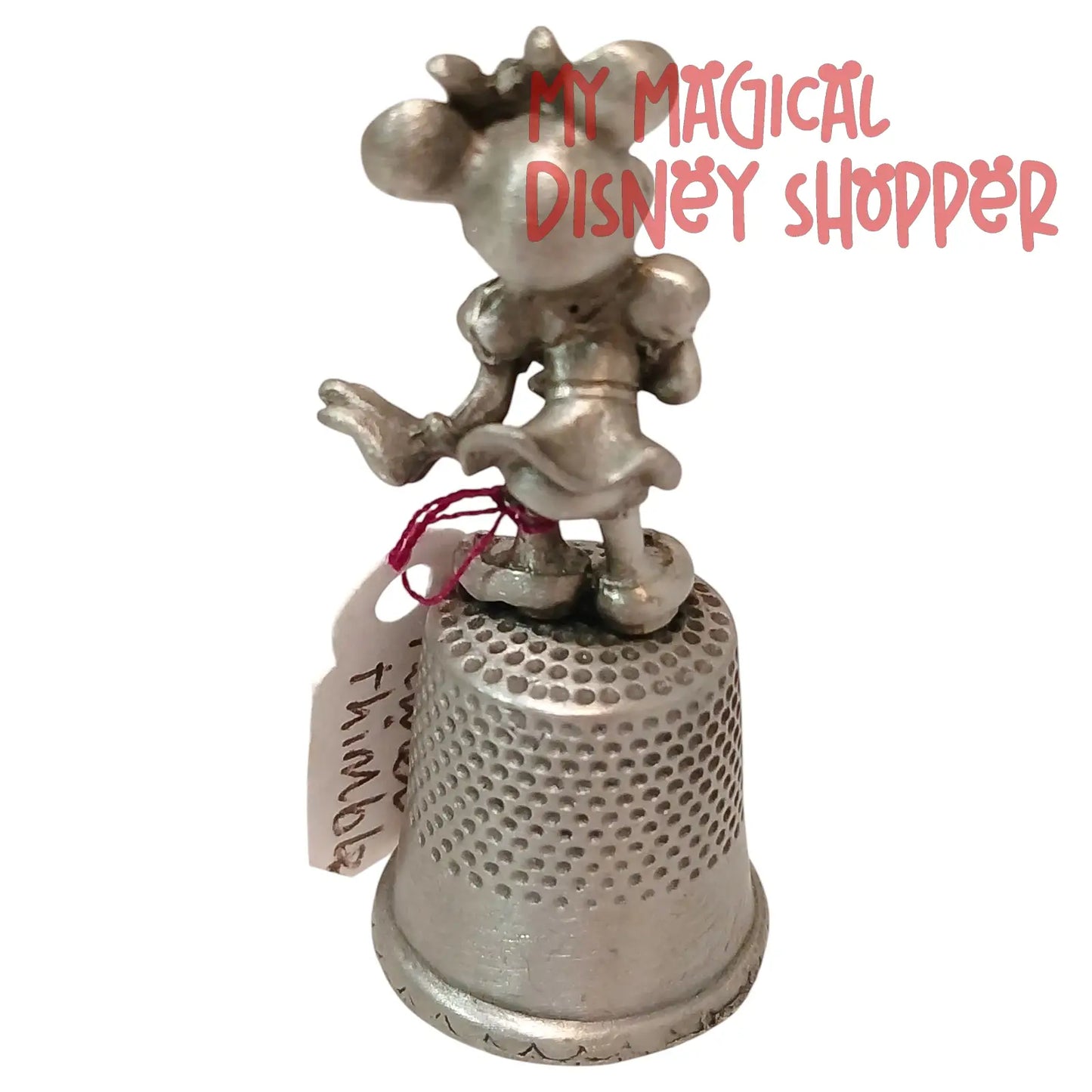 Vintage Minnie Mouse Pewter Thimble