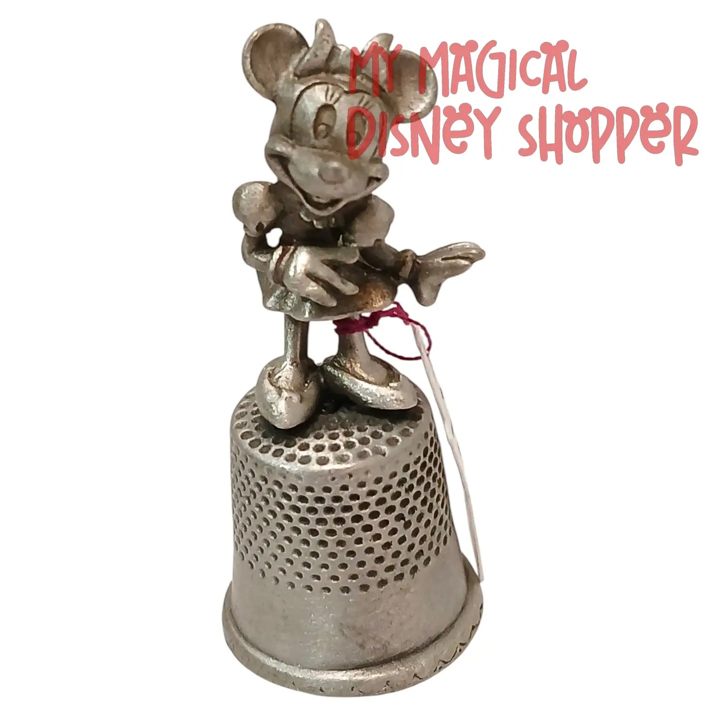 Vintage Minnie Mouse Pewter Thimble