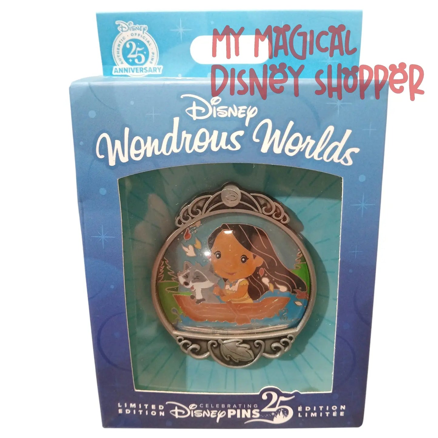 Cutie Pocahontas and Meeko - Wondrous Worlds Series Pin