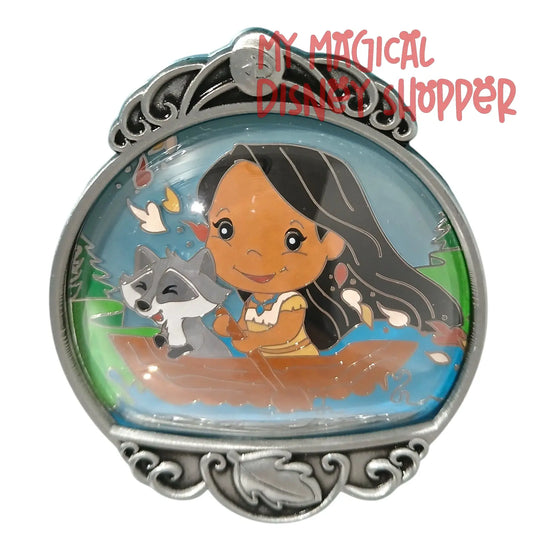 Cutie Pocahontas and Meeko - Wondrous Worlds Series Pin