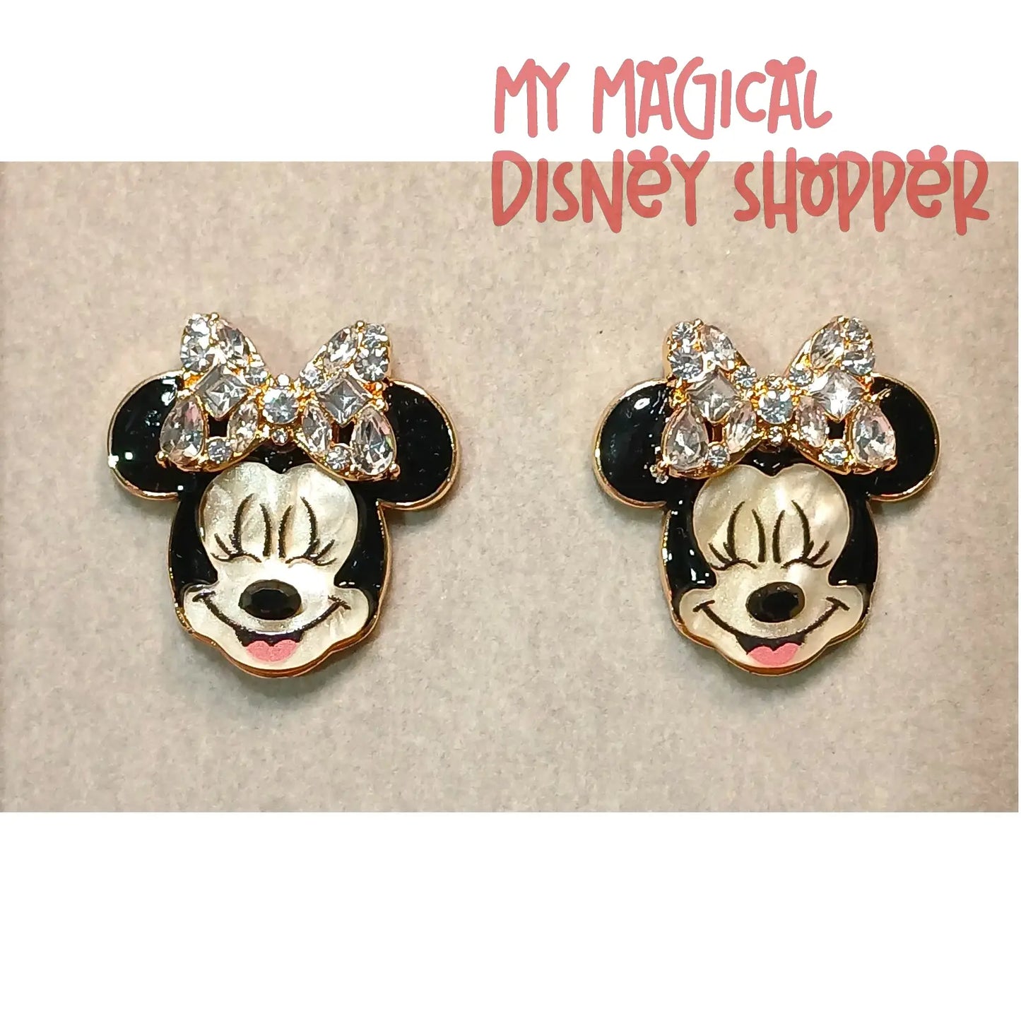 Disney x Baublebar Minnie Mouse Crystal Bow Earrings