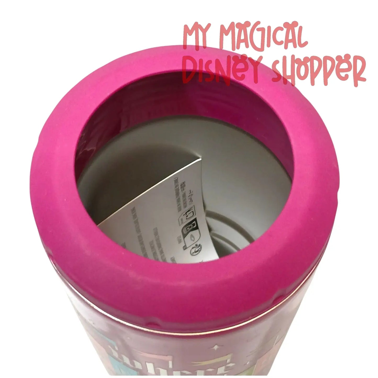 Disney Parks "Where Dreams Come True" Summer Slim Can Metal Drink Coozie Pink