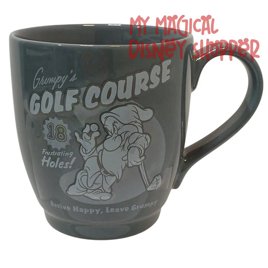 Disney Store Grumpy's Golf Course Oversized Ceramic Coffer Mug Cup