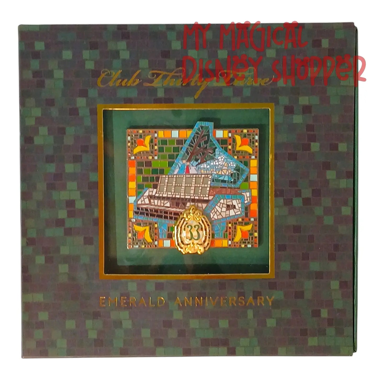 Disneyland Club 33 Emerald Anniversary Pin Limited Edition 1000