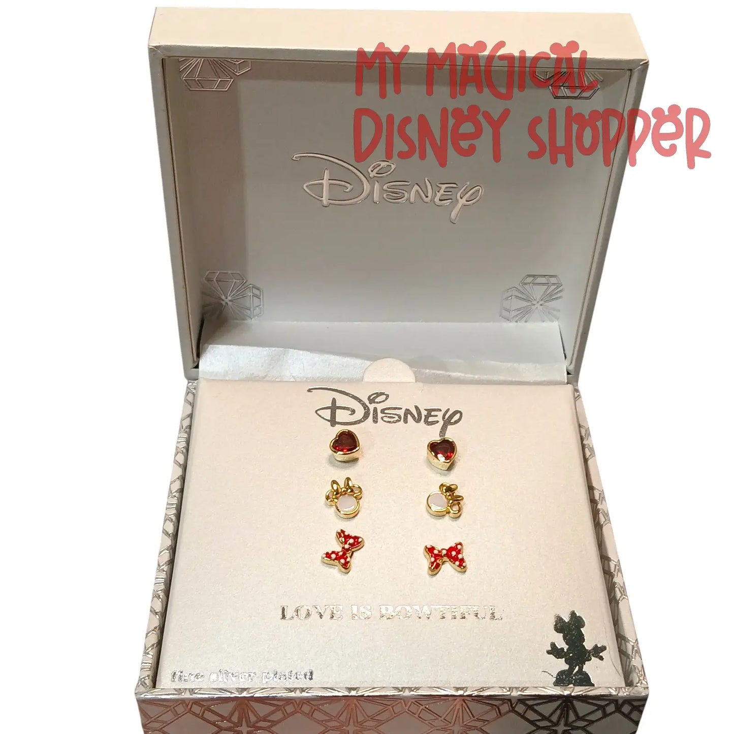 Disney's Love Is Bowtiful Minnie Mouse Earrings